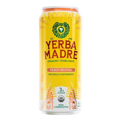 Yerba Madre Yerba Mate Peach Revival - 15.5 fl oz