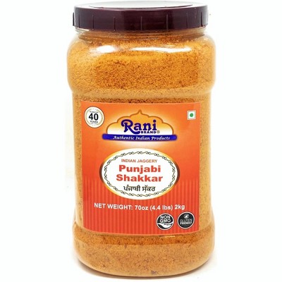 Punjabi Shakkar (Gur Jaggery Powder) - 70oz (4.4lbs) 2kg - Rani Brand Authentic Indian Products