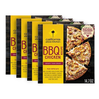 California Pizza Kitchen 4ct/14.7oz Thin Crust BBQ Recipe Chicken Frozen Pizza