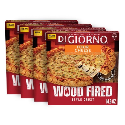 DiGiorno 4ct/14.6oz Wood Fired Four Cheese Frozen Pizza