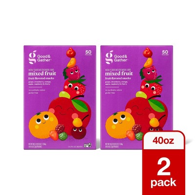 2 Pack/40oz/50ct Each Mixed Fruit Flavored Snacks - Good & Gather™
