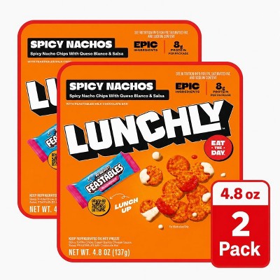 Lunchly 2 Pack/4.8oz Each Spicy Nacho Entree