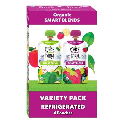 Once Upon a Farm Smart Blend Variety Pack - 12.8oz/4ct