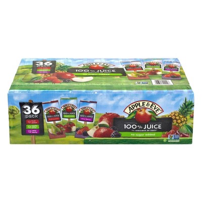 Apple & Eve Variety Pack 100% Juice - 36pk/6.75 fl oz Boxes: No Added Sugar, Gluten-Free