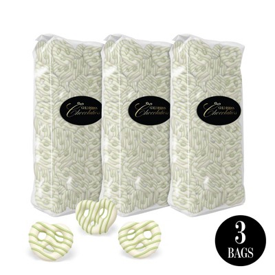Key Lime Pretzels - Milk Chocolate Covered Treats with Key Lime Drizzle - 3 Pounds