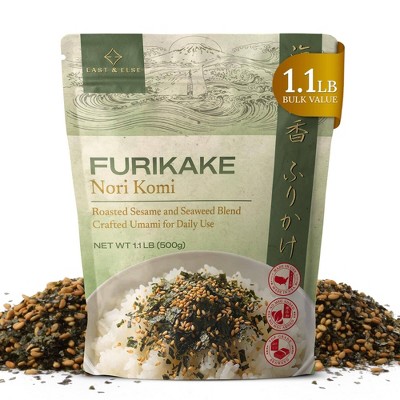 East and Else Nori Fumi Furikake, 1.1 lb (500g) Bulk Resealable Bag 17.6 Ounce