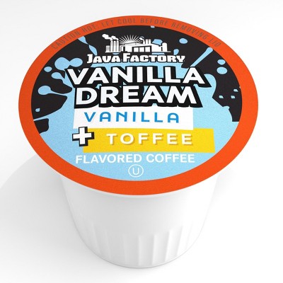 Java Factory Single Cup Coffee for Keurig K Cup Brewers, Vanilla Dream, 80 Count