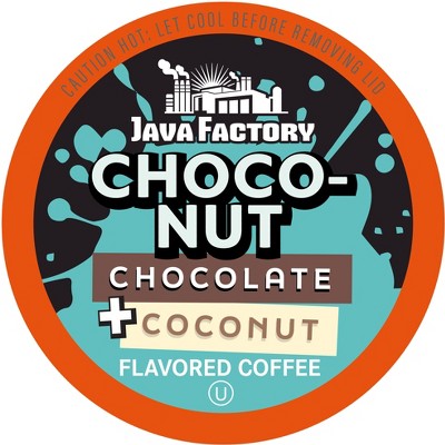 Java Factory Flavored Coffee Pods,Keurig 2.0,Choconut -Chocolate & Coconut,80 Ct