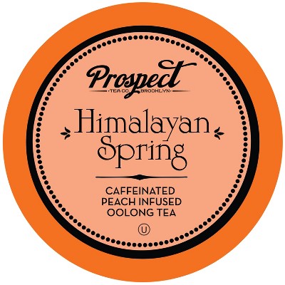 Prospect Tea Himalayan Spring Peach Infused Oolong Tea Pods Keurig 2.0, 40 Count