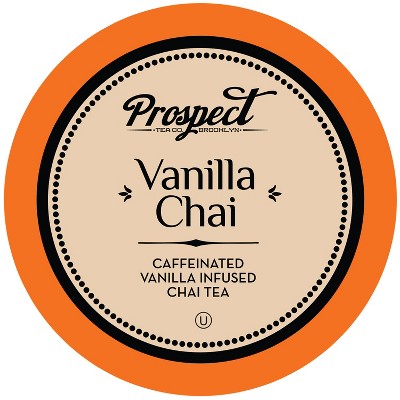 Prospect Tea Co. Caffeinated Vanilla Chai Tea Pods for Keurig 2.0, 40 Count