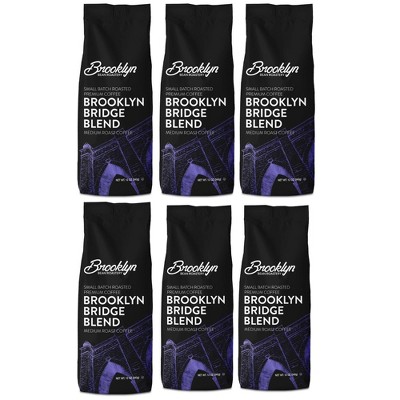 Brooklyn Beans Brooklyn Bridge, Medium Roast, 6 pack (72 ounces total)