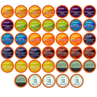 Two Rivers Coffee Decaf Pods,Compatible Keurig 2.0 Brewers,Variety Pack,40 Count