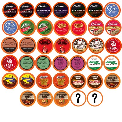 Two Rivers Coffee, Bit Of Everything Sampler,Flavored Pods Keurig 2.0,40 Count
