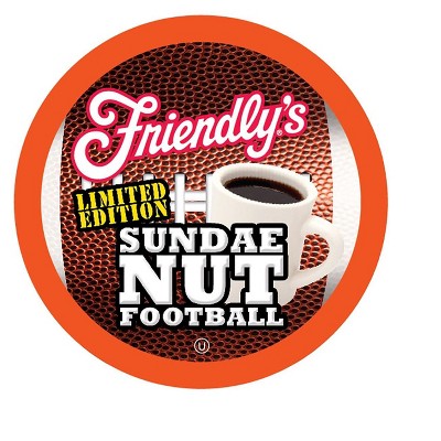 Friendly's Coffee Flavored Pods, Keurig 2.0, Sundae Nut Football, 40 Count