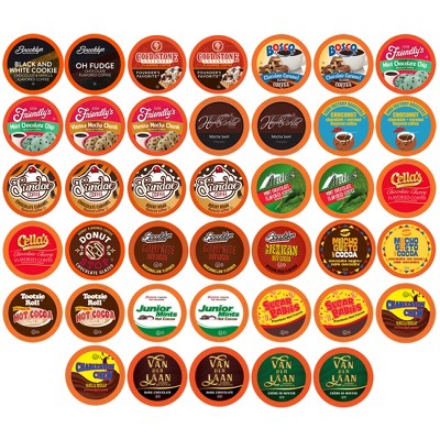 Two Rivers Chocoholic Coffee and Hot Chocolate Variety Pack, 2.0 Keurig,40 Count
