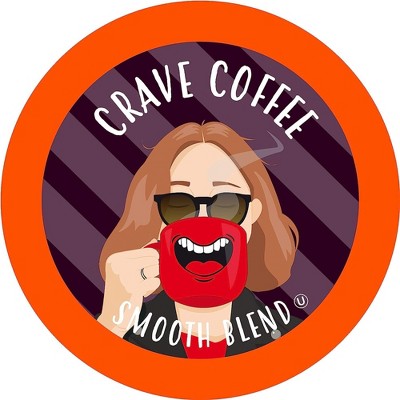 Crave Beverages Smooth Blend Coffee for Keurig 2.0,Columbian Med Roast,40 Ct