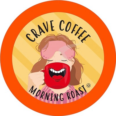 Crave Beverages Morning Light Roast Flavored Pods,Compatible Keurig 2.0,40 Count