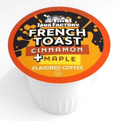 Java Factory French Toast Flavored Coffee for Keurig K Cup Brewers, 80 Count