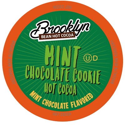 Brooklyn Bean Roastery Flavored Mint Choc Cookie Hot Cocoa pods,2.0 Keurig,40 Ct