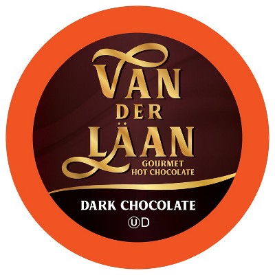 VanDerLaan Hot Cocoa Pod, Dark Chocolate, Gourmet Chocolate,2.0 Keurig, 40 Ct