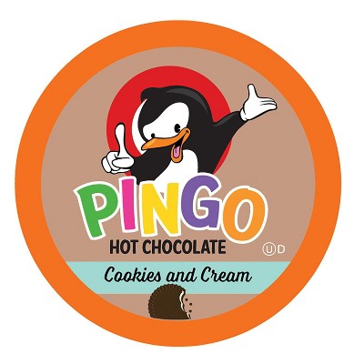 Pingo Hot Chocolate Pods for Keurig K-Cup Brewers, Cookies and Cream 40 Count