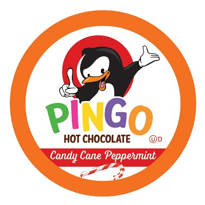 Pingo Hot Chocolate Pods for Keurig K-Cup Brewers, Candy Cane Peppermint, 40 Ct