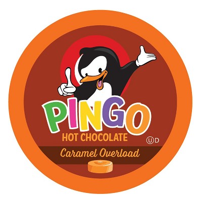 Pingo Hot Chocolate Pods for Keurig K-Cup Brewers, Caramel Overload, 100 Count