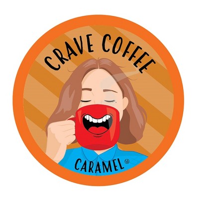 Crave Beverages Caramel Flavored Coffee Pods,Compatible Keurig 2.0 Brewers,40Ct
