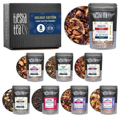 Tiesta Tea Holiday Sampler, Loose Leaf Tea - 8ct: Caffeinated