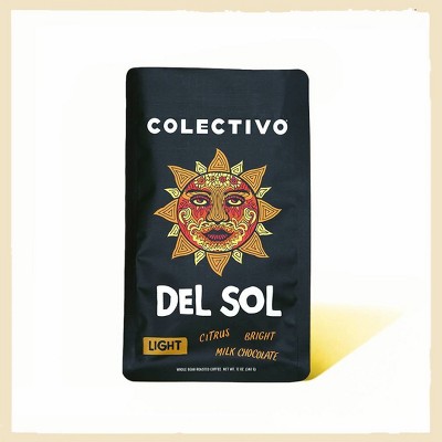 Colectivo Coffee Roasters Del Sol Light Roast Ground Coffee - 12oz: Arabica Beans, Citrus Flavors