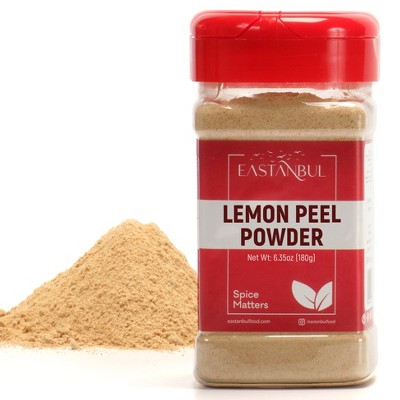 Eastanbul Lemon Peel Powder, Lemon Peel Ground, 6.4oz