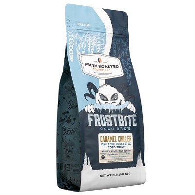 Organic Frostbite, Caramel Cold Brew, 2 lb, whole bean, Fresh Roasted Coffee
