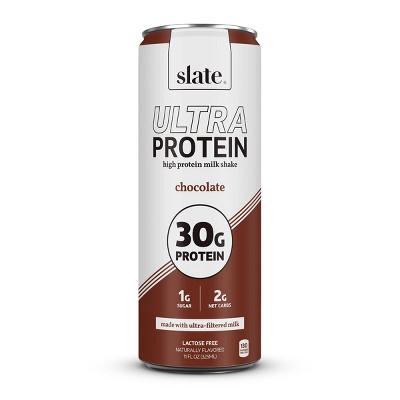 Slate Milk Chocolate Ultra 30g Protein Shake - 11 fl oz: Non-Caffeinated