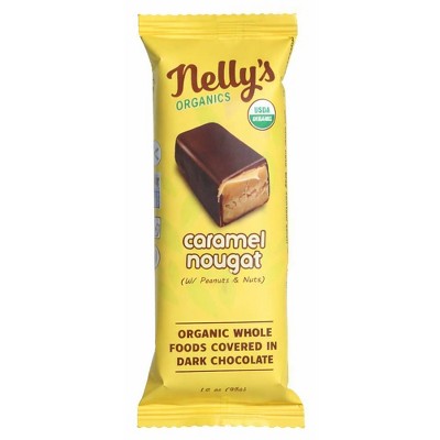 Nelly's Caramel Nougat Bar - 1.6oz: Organic, Creamy
