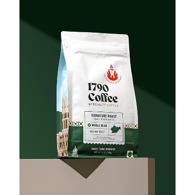 1790 Coffee Signature Roast Medium Roast Whole Bean Coffee - 12oz