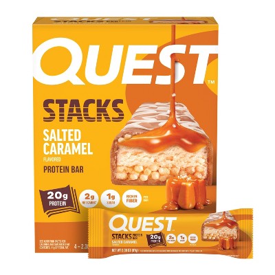 Quest Nutrition Salted Caramel Stacks Protein Bars - 20g Protein - 9.45oz/4pk