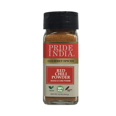 PRIDE OF INDIA Red Chili Ground PACK of 1 - 2.5 Oz