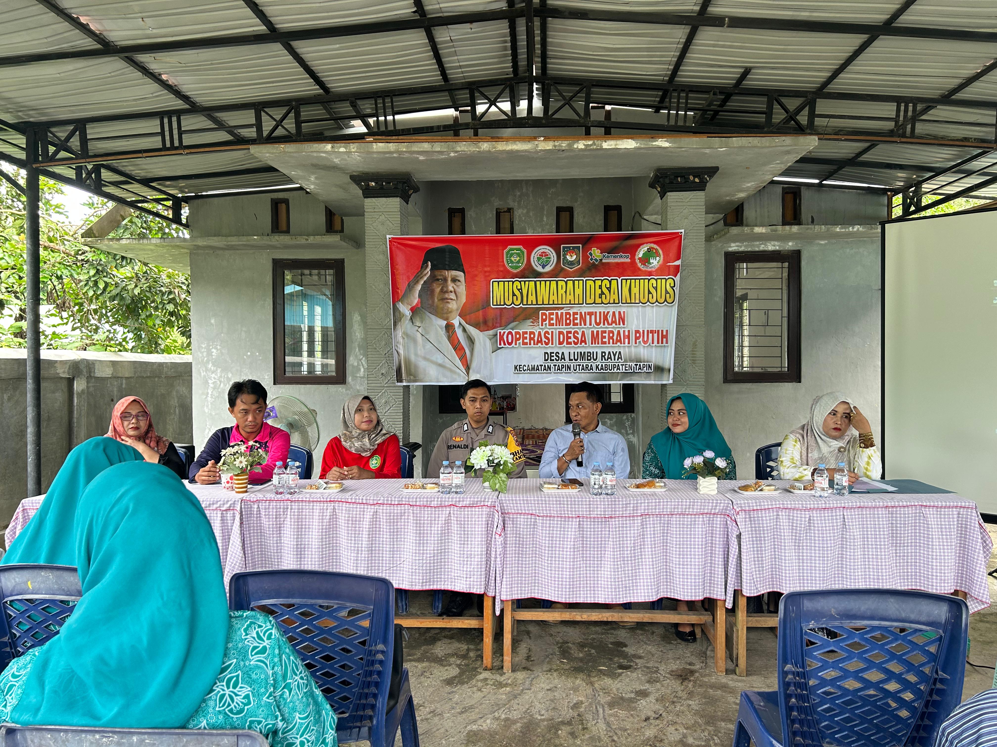 Pembentukan Koperasi Desa Merah Putih Desa Lumbu Raya