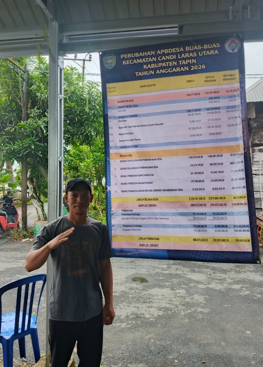 Pemerintah Desa Buas-Buas Publikasikan APBDes Perubahan 2026, Wujud Transparansi Anggaran
