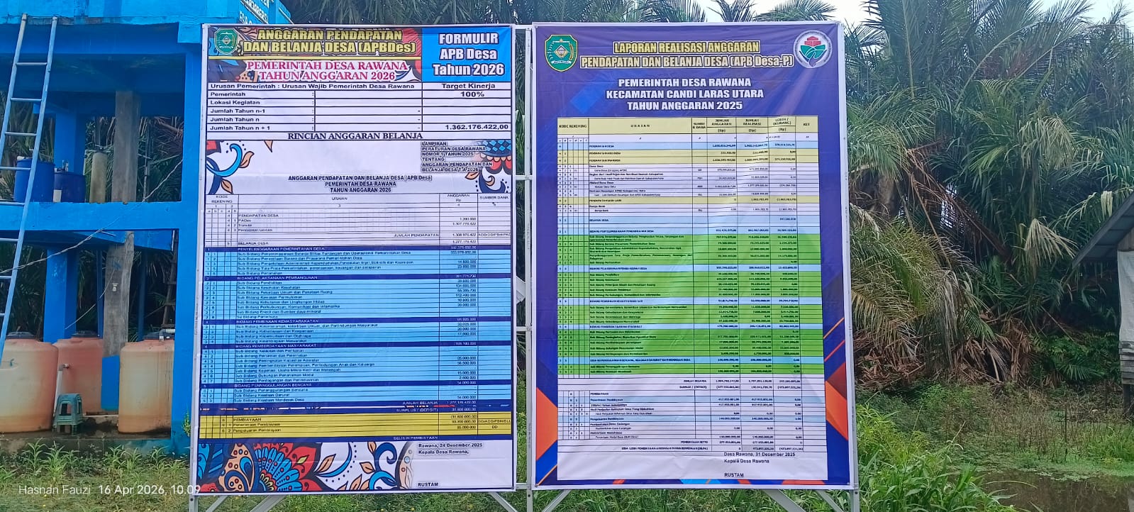 PUBLIKASI APBDES  2026 DAN REALISASI APBDES 2025