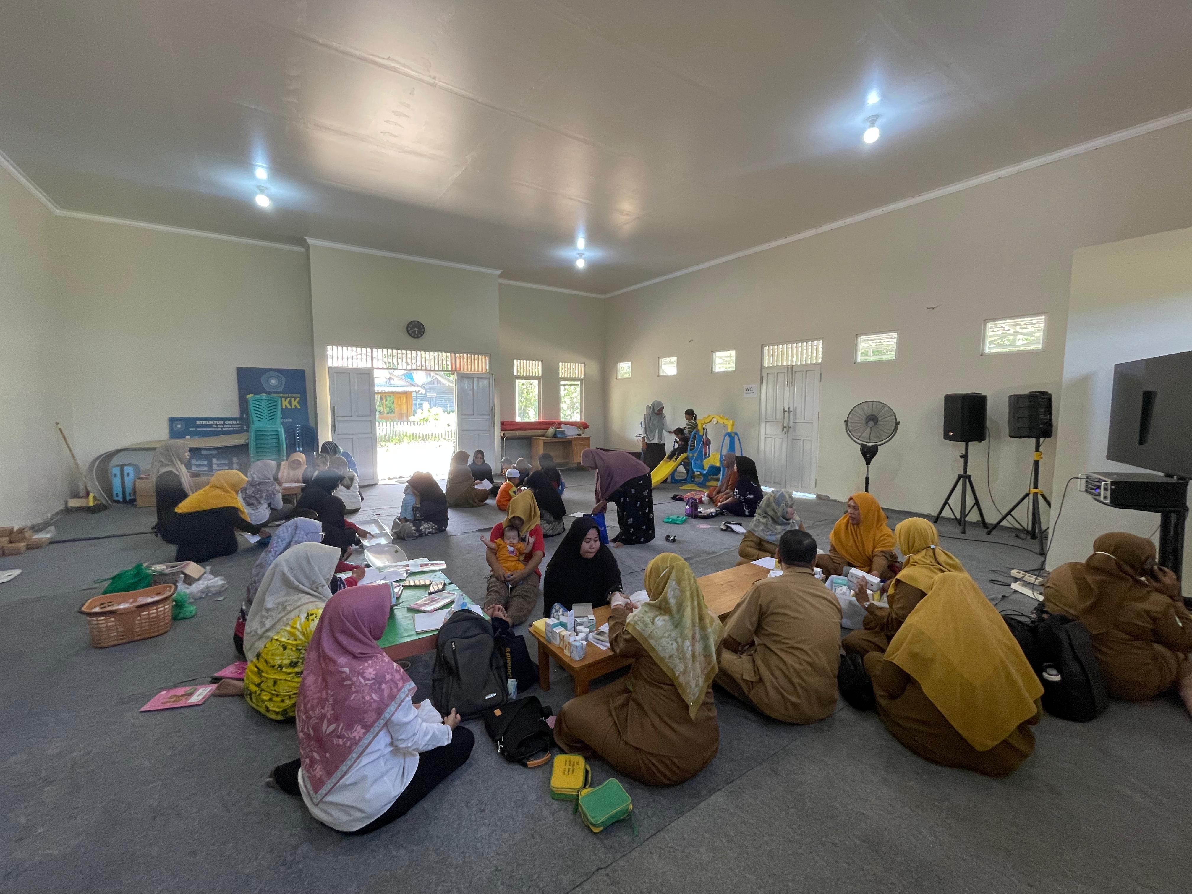 Balai Desa Takuti Jadi Pusat Layanan Kesehatan Terpadu Hari Ini