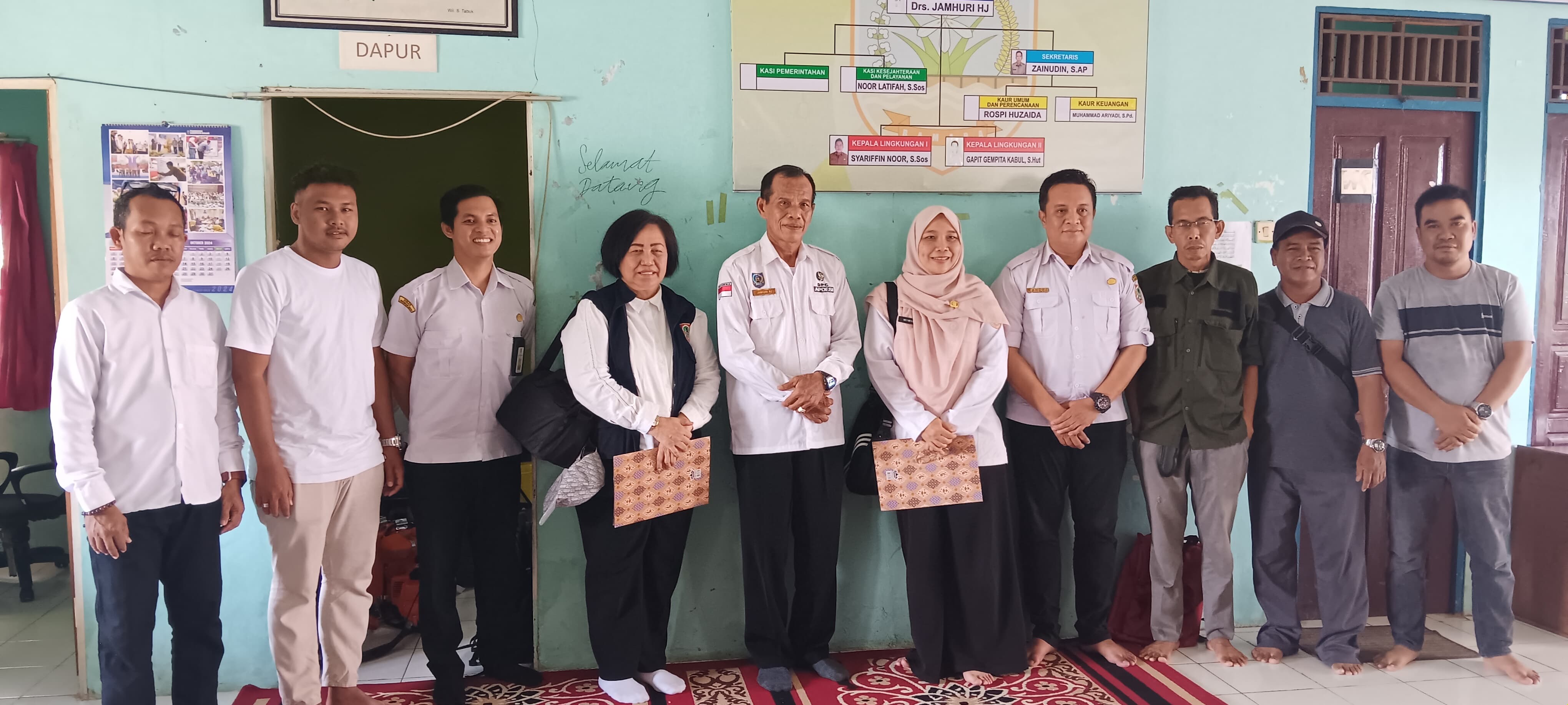 PEMERINTAH DESA SUNGAI BAKUNG BERSAM TIM VERIFIKASI DINAS LINGKUNGAN HIDUP PROVINSI KALIMANTAN SELATAN