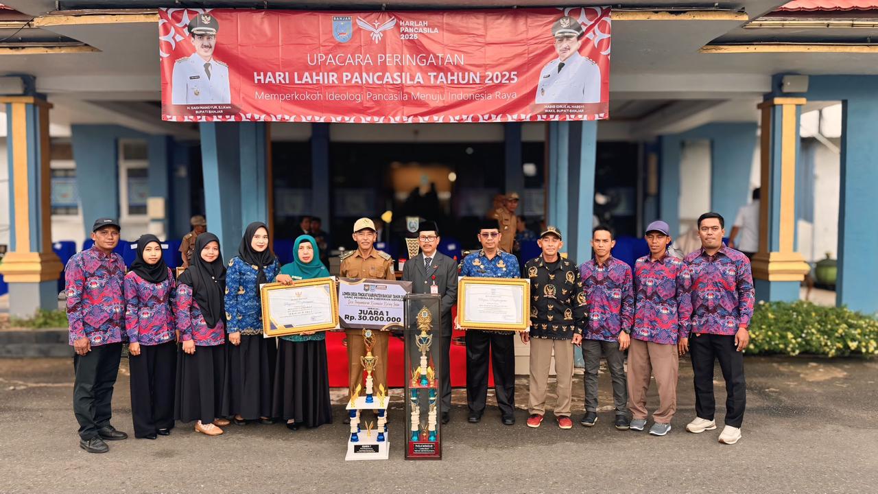 Desa Penyambaran Raih Juara 1 Lomba Desa Tingkat Kabupaten Banjar 2025