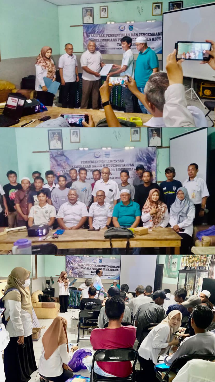 Pembentukan dan Pengukuhan Kelompok Pembudidaya Ikan Kecil 'Mina Sehati' Desa Batu Balian