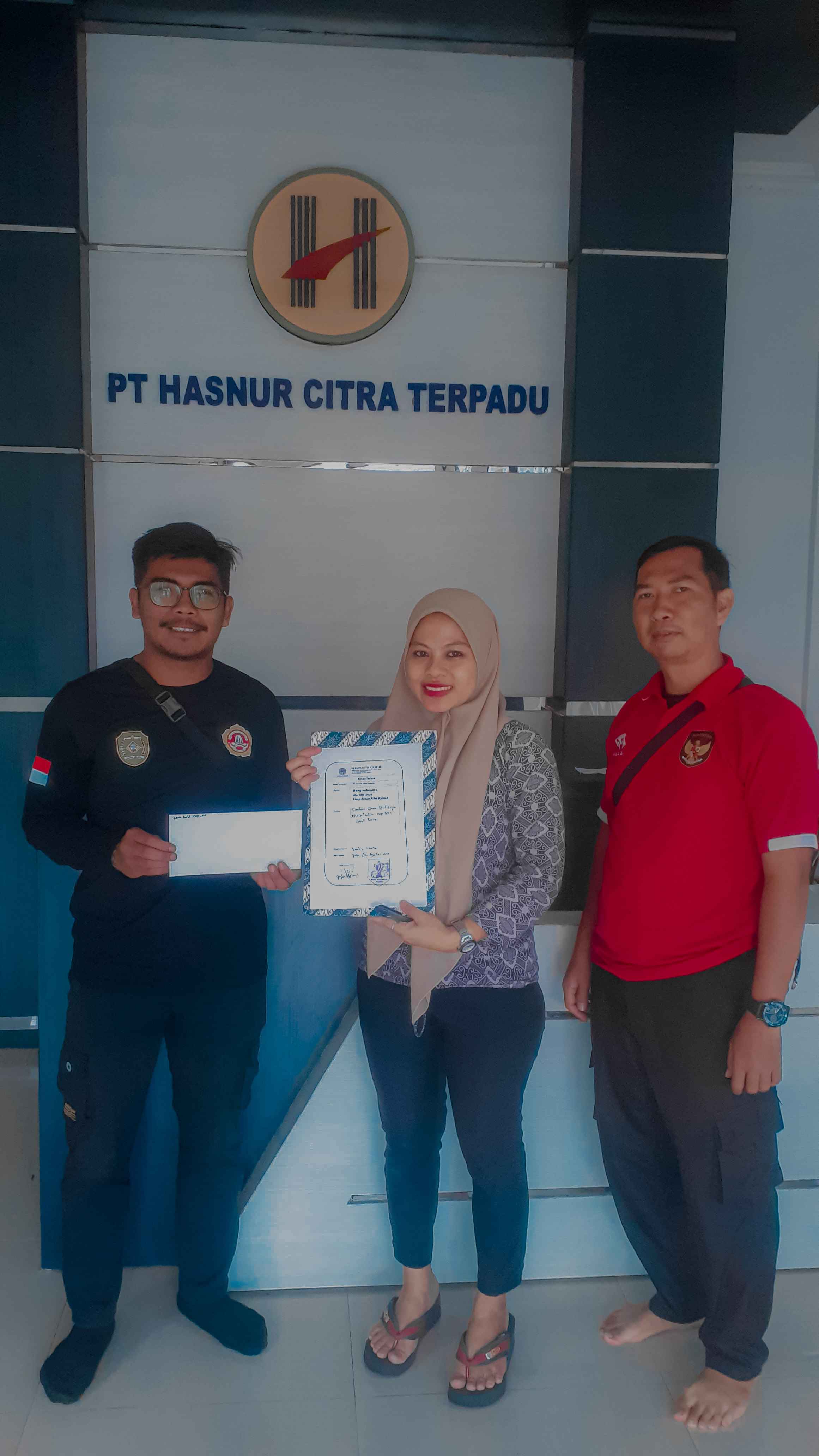 Bantuan Sponsorship Dari PT Hasnur Citra Terpadu Untuk Kegiatan NUSA INDAH CUP 2025 Desa Candi Laras