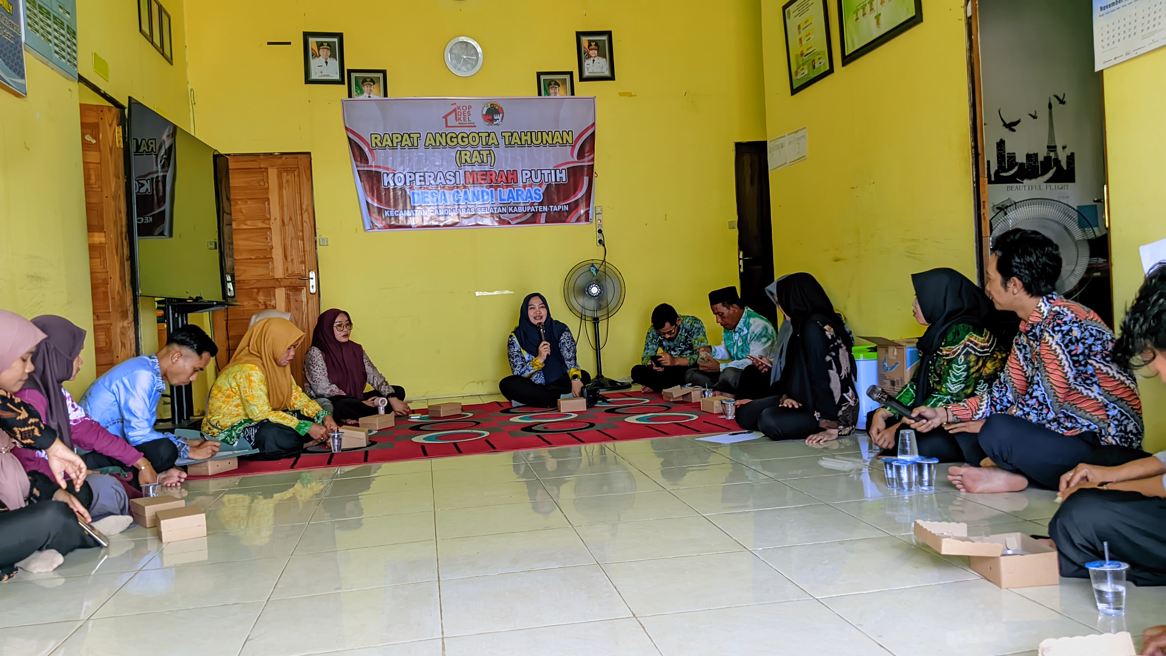 Rapat Anggota Tahunan Koperasi Merah Putih Desa Candi Laras 2026