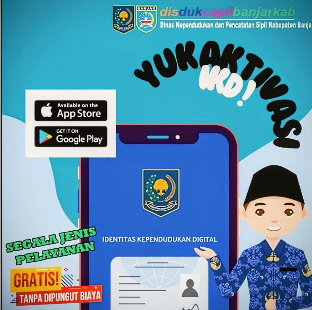Aplikasi IKD Bisa Didaftarkan dan Diaktivasi di Balai Desa Pingaran Ulu, Kecamatan Astambul
