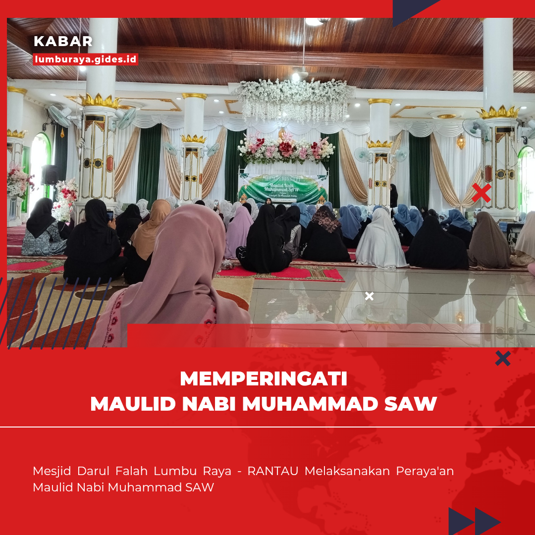 Peringatan Maulid Nabi Muhammad SAW Khusus Perempuan di Desa Lumbu Raya 