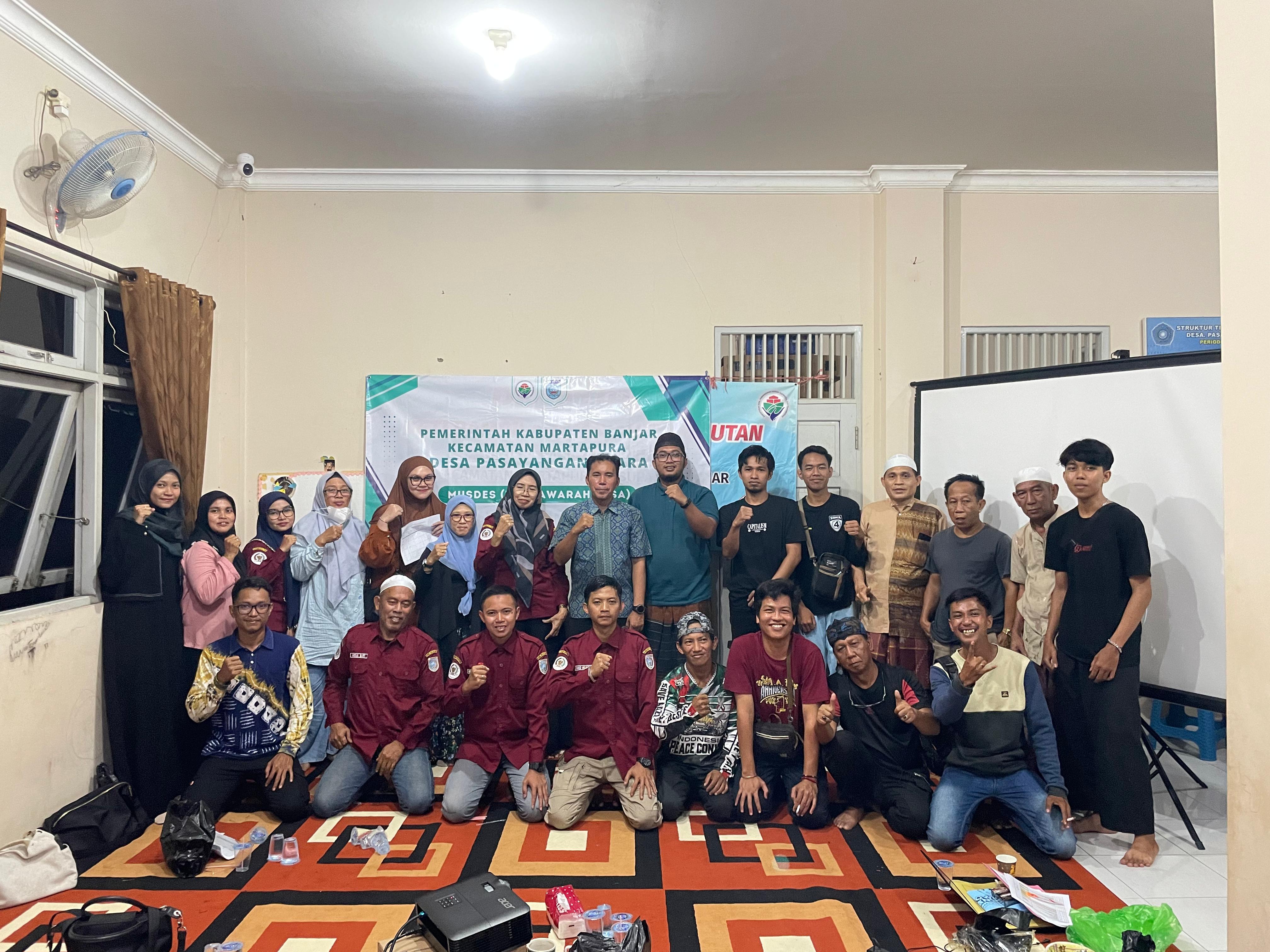Musdes Penetapan APBDes T.A 2025 Desa Pasayangan Utara Berjalan Lancar, Dihadiri Camat Martapura