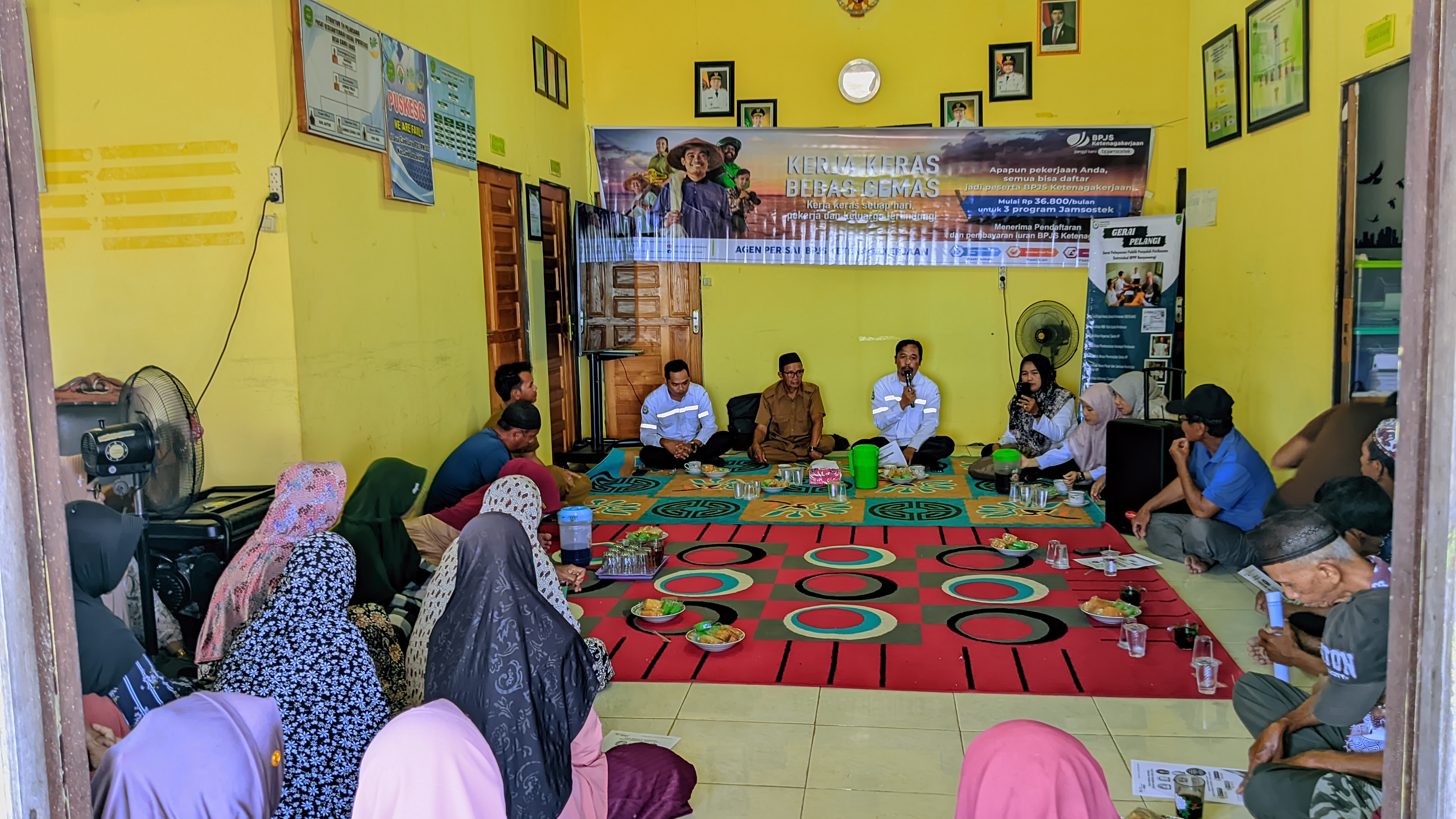 Sosialisasi BPJS KETENAGAKERJAAN di Desa Candi Laras
